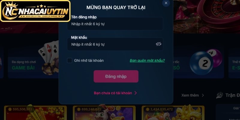 Điền thông tin dữ liệu tài khoản chuẩn xác